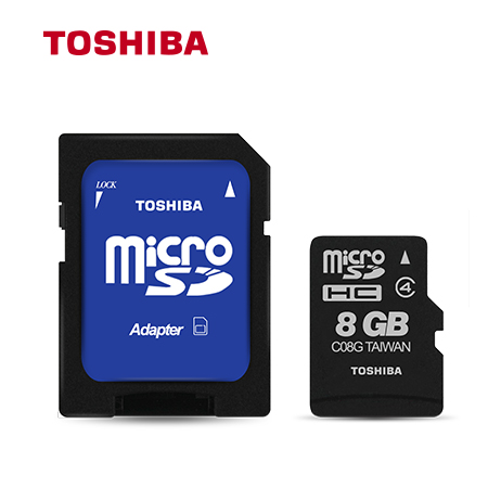 MEMORIA TOSHIBA MICRO SD 8GB CLASS 4 BLACK (PN PFM008L-2DAK)